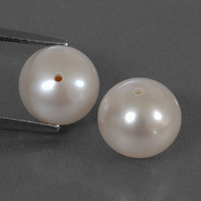 カラットの天然シルバーホワイトパール（8.18 mm・球体 / ボール）