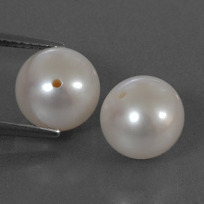 カラットの天然シルバーホワイトパール（8.52 mm・球体 / ボール）