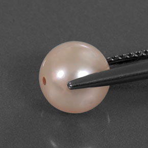 2.94カラットの天然クリームピンクパール（7.54 mm・球体 / ボール）