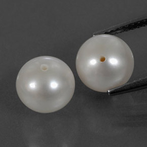 カラットの天然シルバーホワイトパール（8.06 mm・球体 / ボール）