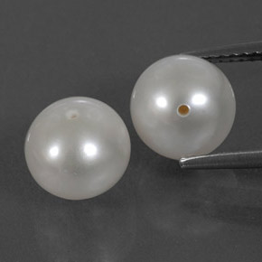 カラットの天然シルバーホワイトパール（8.31 mm・球体 / ボール）