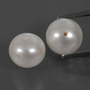 カラットの天然シルバーホワイトパール（8.32 mm・球体 / ボール）