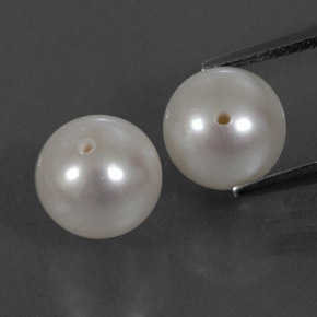 カラットの天然シルバーホワイトパール（8.14 mm・球体 / ボール）