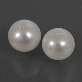 カラットの天然シルバーホワイトパール（8.14 mm・球体 / ボール）