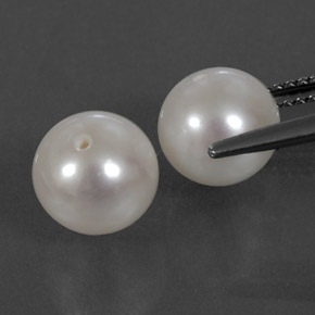 カラットの天然シルバーホワイトパール（8.14 mm・球体 / ボール）