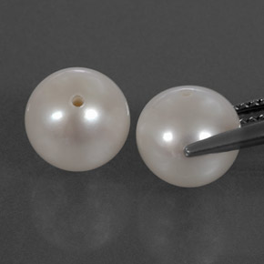 カラットの天然シルバーホワイトパール（8.42 mm・球体 / ボール）