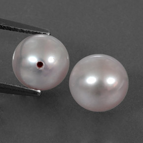 カラットの天然シルバーピンクパール（7.12 mm・球体 / ボール）