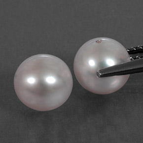 カラットの天然シルバーピンクパール（7.12 mm・球体 / ボール）