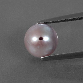 2.58カラットの天然シルバーピンクパール（7.16 mm・球体 / ボール）