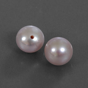 カラットの天然ラベンダーパール（6.96 mm・球体 / ボール）