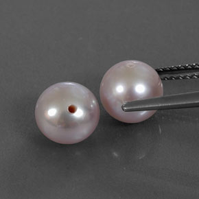 カラットの天然ラベンダーパール（6.96 mm・球体 / ボール）