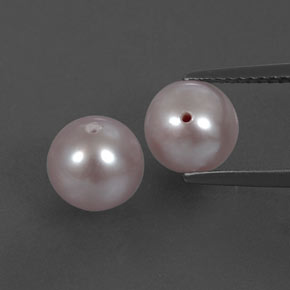 5.55カラットの天然灰色がかったピンクパール（7.33 mm・球体 / ボール）