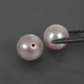 カラットの天然シルバーピンクパール（7.04 mm・球体 / ボール）