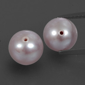 カラットの天然シルバーピンクパール（7.26 mm・球体 / ボール）
