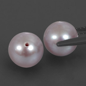 カラットの天然シルバーピンクパール（7.26 mm・球体 / ボール）