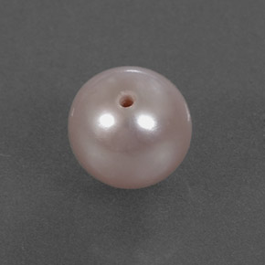 2.43カラットの天然シルバーピンクパール（6.98 mm・球体 / ボール）