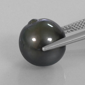9.85カラットの天然シルバーパール（11.62 mm・ファンシーシェイプ）