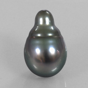 13.21カラットの天然シルバーパール（17.6×11.2 mm・ファンシーシェイプ）