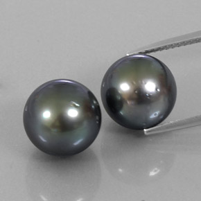 17.28カラットの天然ダークグレーパール（10.66 mm・球体 / ボール）