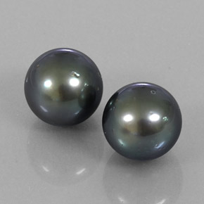 17.28カラットの天然ダークグレーパール（10.66 mm・球体 / ボール）