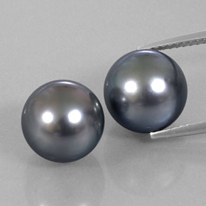 カラットの天然シルバーパール（10.07 mm・球体 / ボール）