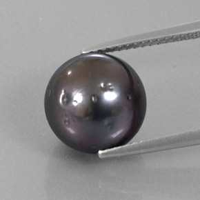 9.20カラットの天然濃い灰色パール（10.88 mm・球体 / ボール）