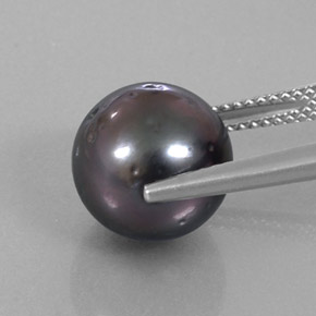 9.20カラットの天然濃い灰色パール（10.88 mm・球体 / ボール）