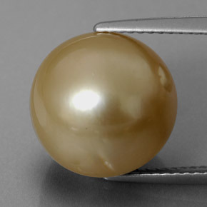 13.97カラットの天然ゴールデンパール（12.41 mm・球体 / ボール）