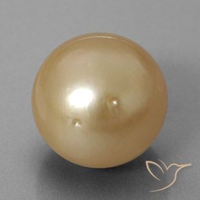 12.60カラットの天然ゴールデンパール（12.03 mm・球体 / ボール）