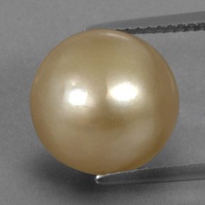 13.35カラットの天然ゴールデンパール（12.06 mm・球体 / ボール）