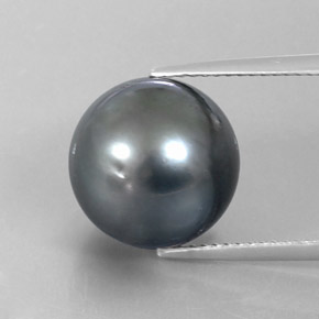 13.50カラットの天然ダークグレーパール（12.30 mm・球体 / ボール）