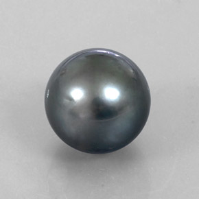 13.50カラットの天然ダークグレーパール（12.30 mm・球体 / ボール）