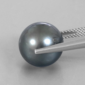 13.50カラットの天然ダークグレーパール（12.30 mm・球体 / ボール）