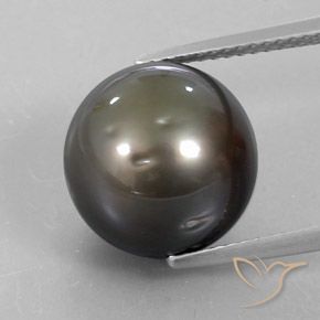 13.72カラットの天然黄色がかったシルバパール、球体 / ボール、オペーク