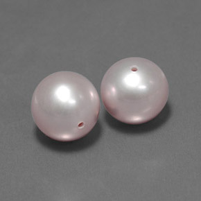 カラットの天然シルバーピンクパール（7.63 mm・球体 / ボール）