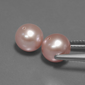 5.72カラットの天然オレンジピンクパール（7.56 mm・球体 / ボール）