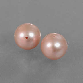 カラットの天然ピンクパール（7.96 mm・球体 / ボール）