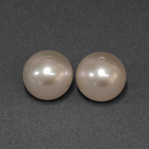 カラットの天然クリームピンクパール（7.98 mm・球体 / ボール）