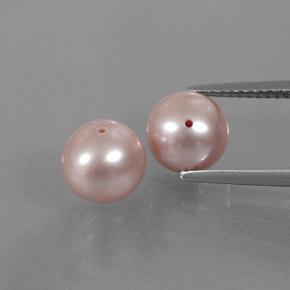 5.94カラットの天然ミディアムピンクパール（7.52 mm・球体 / ボール）