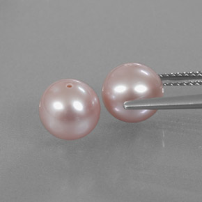 カラットの天然シルバーピンクパール（7.85 mm・球体 / ボール）