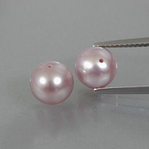 カラットの天然シルバーピンクパール（7.55 mm・球体 / ボール）