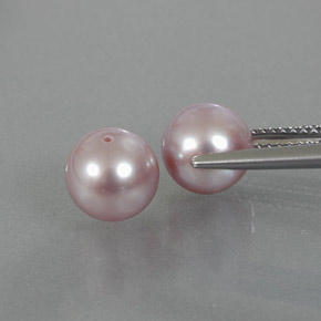 カラットの天然シルバーピンクパール（7.55 mm・球体 / ボール）