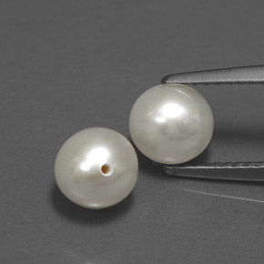 カラットの天然クリームパール（6.21 mm・球体 / ボール）