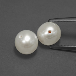 カラットの天然クリームパール（6.15 mm・球体 / ボール）