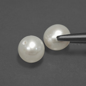 カラットの天然クリームパール（6.15 mm・球体 / ボール）