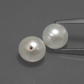 カラットの天然クリームパール（6.19 mm・球体 / ボール）