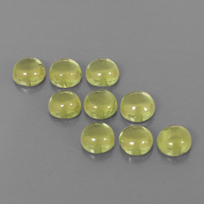 カラットの天然鮮やかな緑ペリドット（4.17 mm・ラウンドカット）