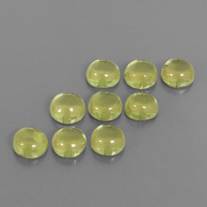 カラットの天然鮮やかな緑ペリドット（4.17 mm・ラウンドカット）