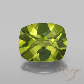 2.65ct 天然 ライブリーグリーン ペリドット, クッション, VS-SI