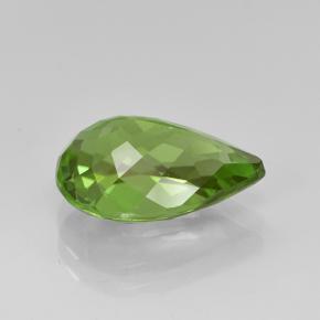 3.40カラットの天然鮮やかな緑ペリドット（11.8×8.2 mm・洋梨の形）